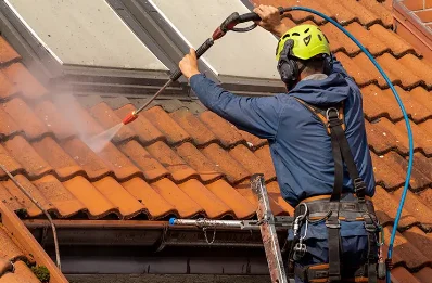 Démoussage et hydrofuge de toiture à Eyne